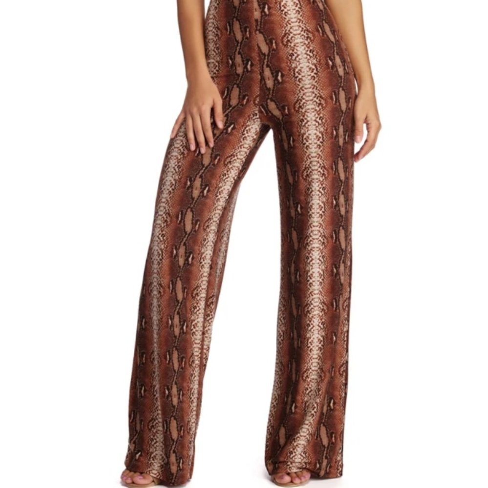 Rust Snake Print Two Pieces Set.. - Picture 7 of 8